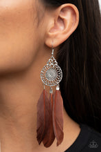 Load image into Gallery viewer, The $5 Jewelry Box ✩Pretty in PLUMES - Brown Earrings ✩ Costume Jewelry
